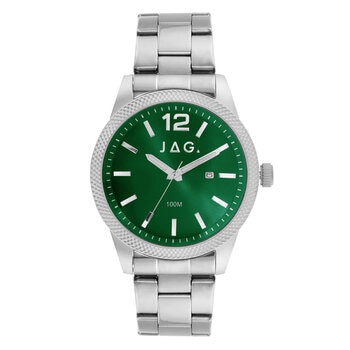 JAG Apollo Stainless Steel Green Dial Silver Men's Watch J2902A