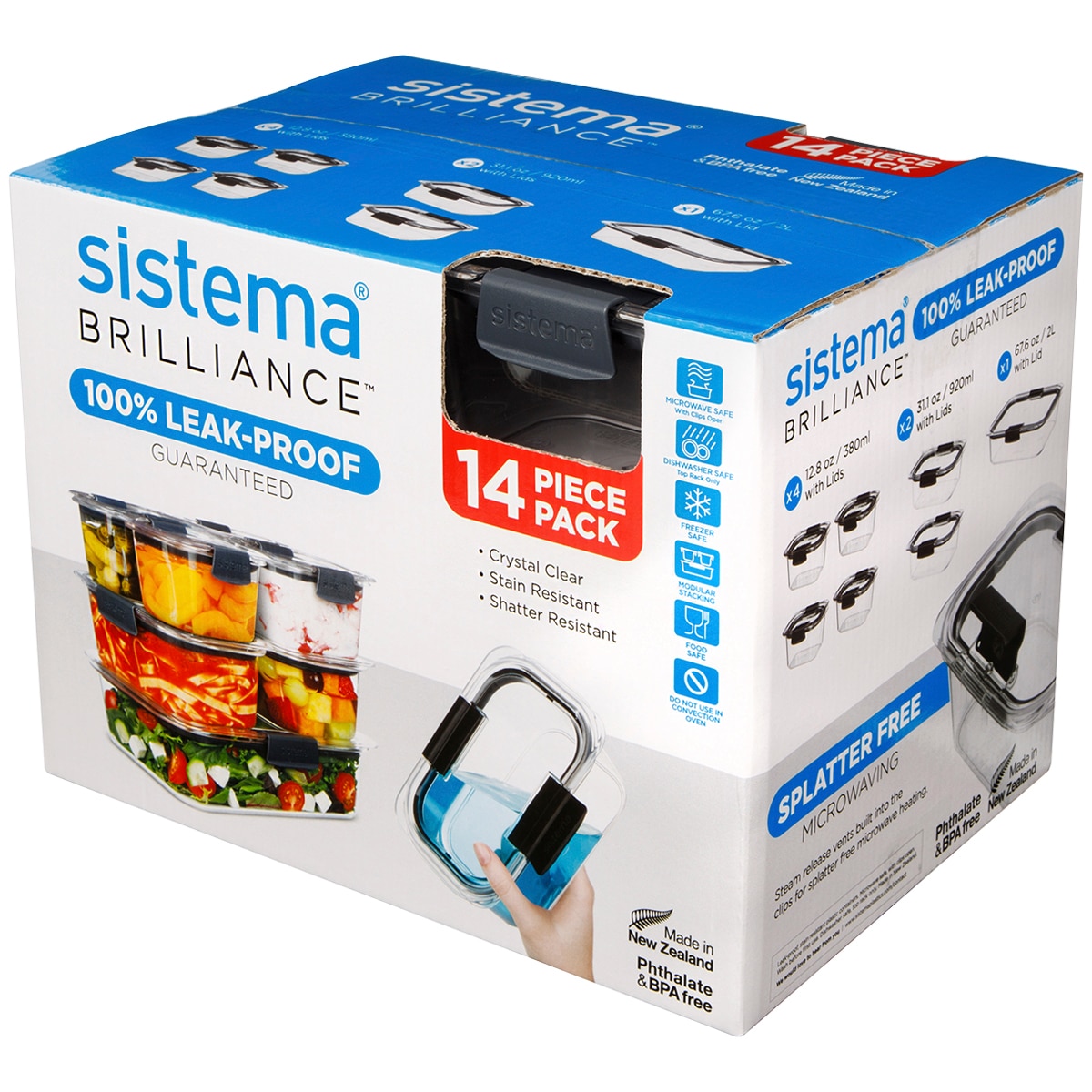 Sistema Brilliance Food Storage 14 Piece Set | Costco Aus...