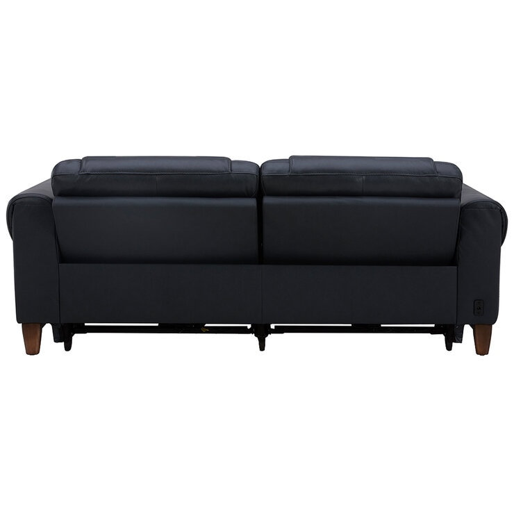 Aiden & Ivy Leather Power Reclining Sofa With Power Headrests