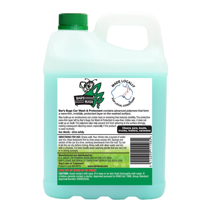 Bar Bugs Car Wash and Protectant 3L