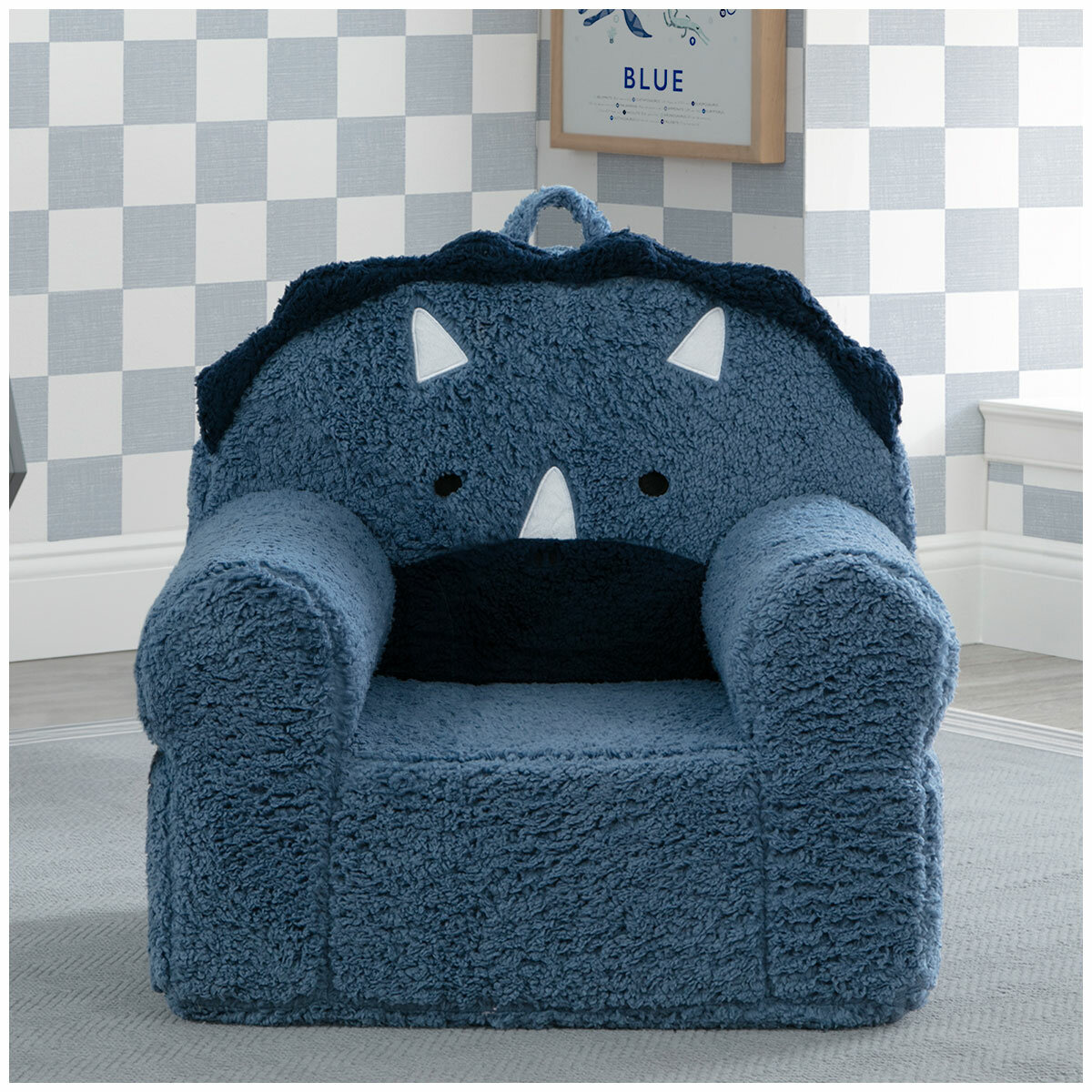 Cozee Kids' Animal Chair with Plush Blanket - Dinosaur