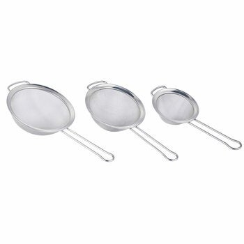 MIU Stainless Steel Mesh Strainers 3 Piece Set