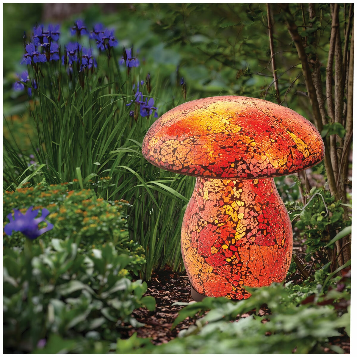 AURORA Lighting Mosaic Solar Mushroom Light 1 pack