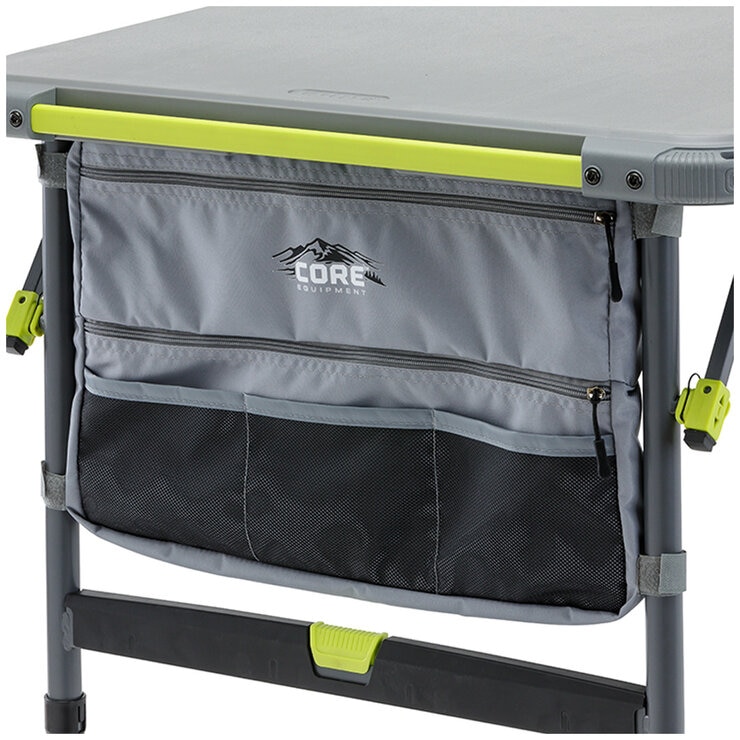 CORE Flexrail Camping Cook Table 157cm with Accessories
