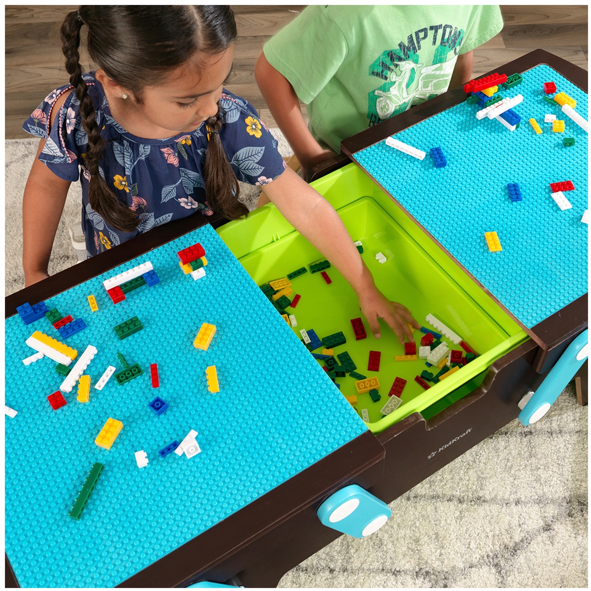 Building Bricks Play N Store Table Espresso Costco Aust