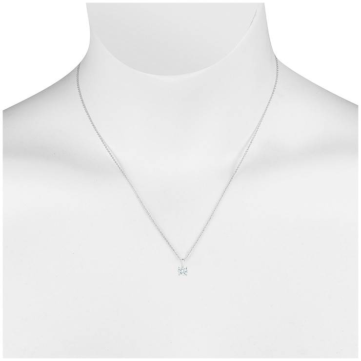 0.50ctw Princess Solitaire Pendant