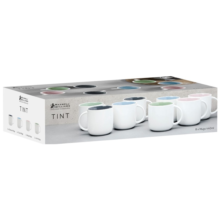Maxwell & Williams Tint Mugs 8 x 440ml Costco Australia