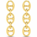 18KT Yellow Gold Mariner Link Drop Earrings