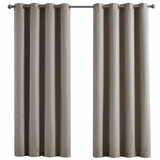Piper Blackout Curtain Window Panel 2 Pack Beige