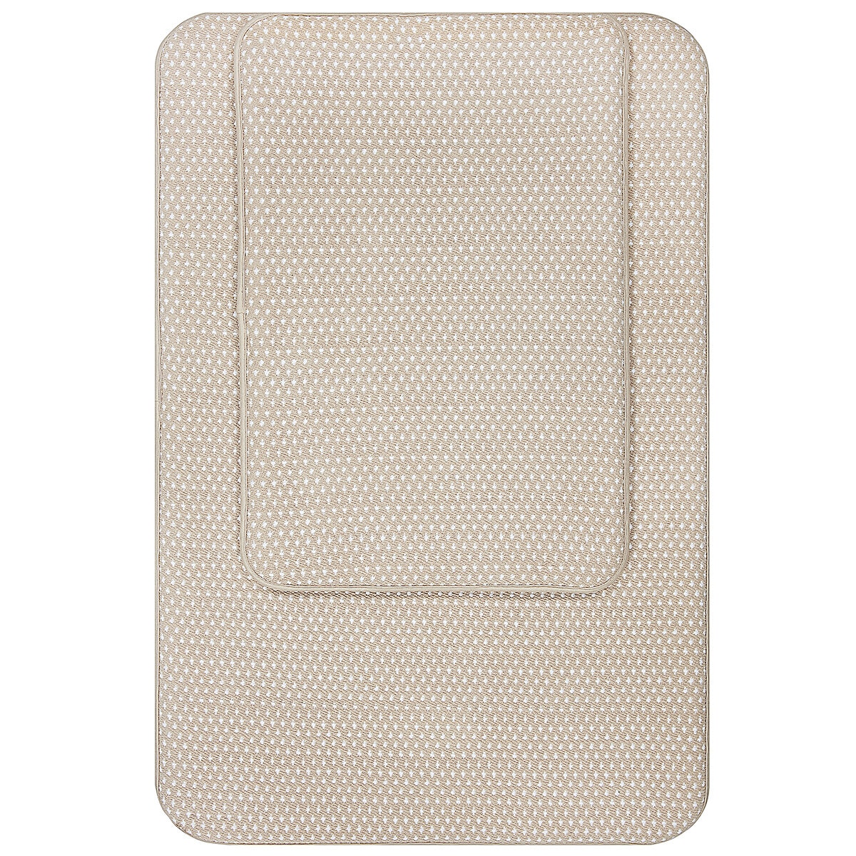 Mineral Spring Cotton Memory Foam Bathmat 2 pack
