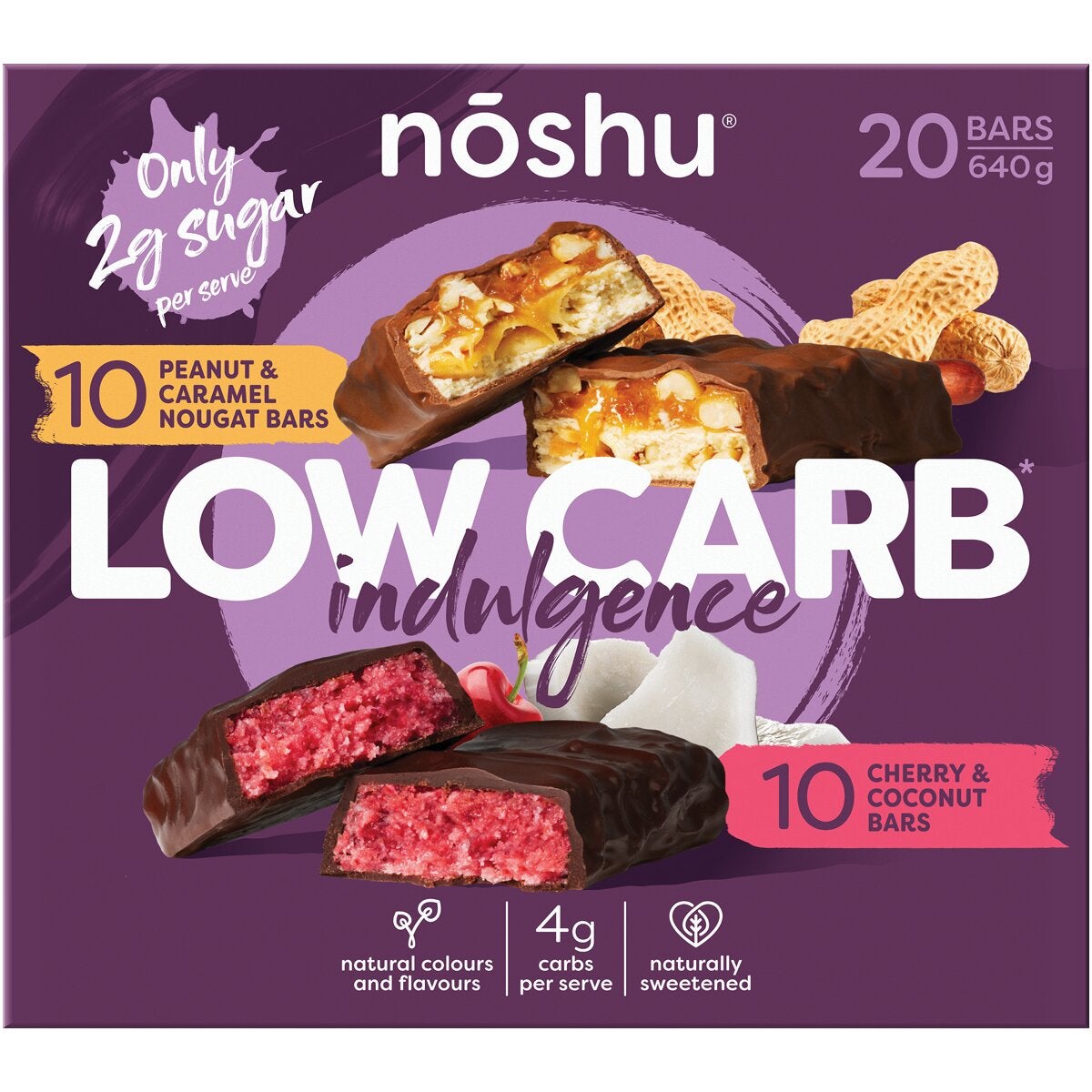 Noshu Indulgence Bars 20 x 32g