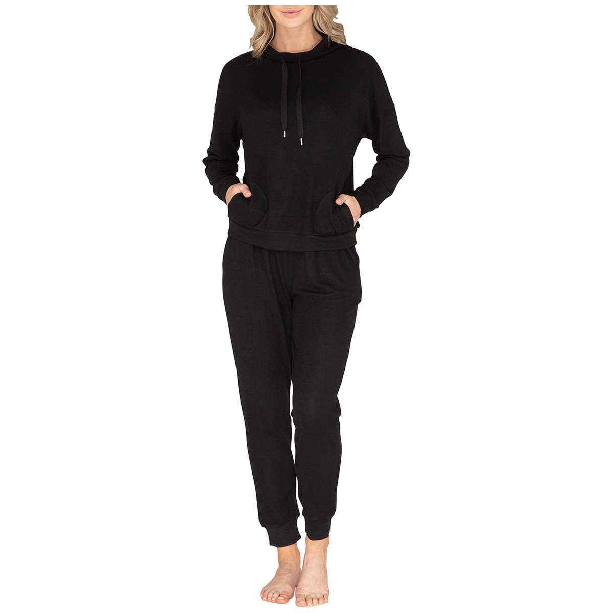 Toloer Black 2 Two Piece Sets Tracksuit Womens For Sweatsuits