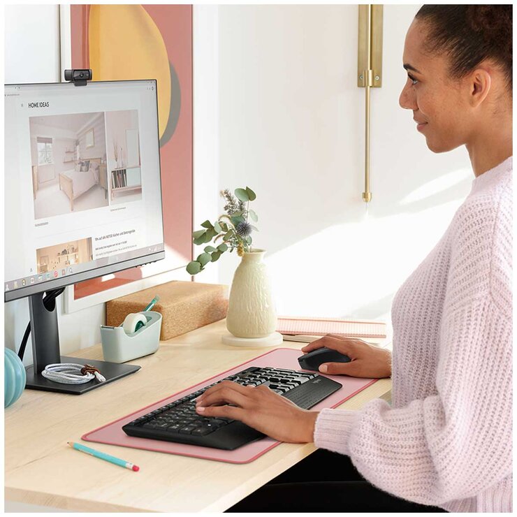 Logitech MK345 Wireless Keyboard And Mouse Combo And H340 Headset Bundle 920-012926