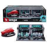 Burago 143 Formula One Racing Deluxe Paddock Mercedes