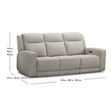 Simon Li Furniture Leather Power Reclining Sofa