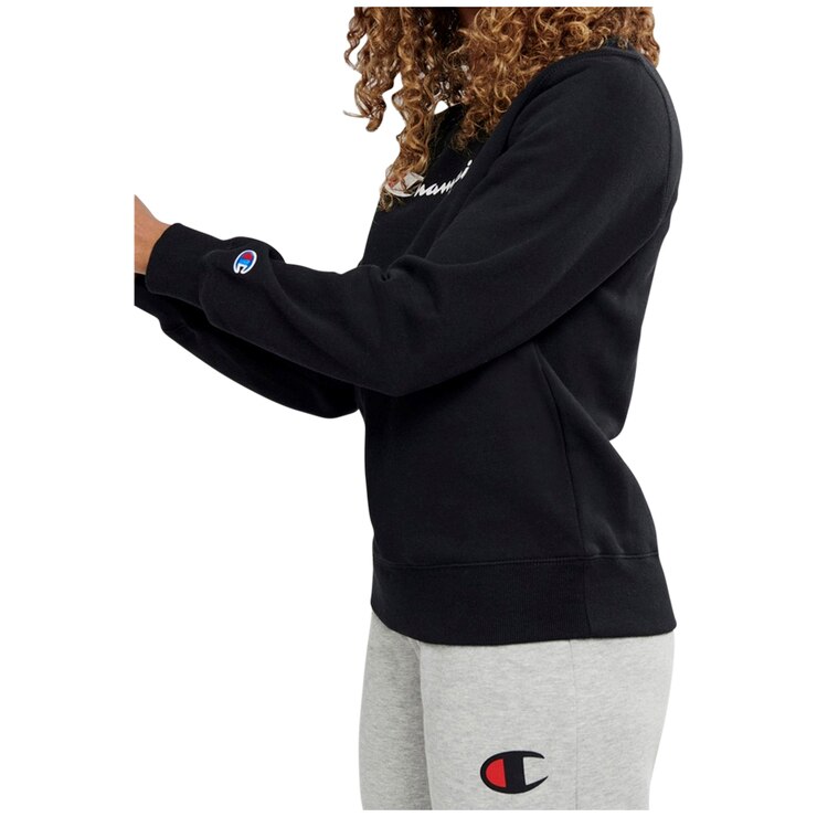 Champion Women's Script Crew Jumper Black | Costco Australia