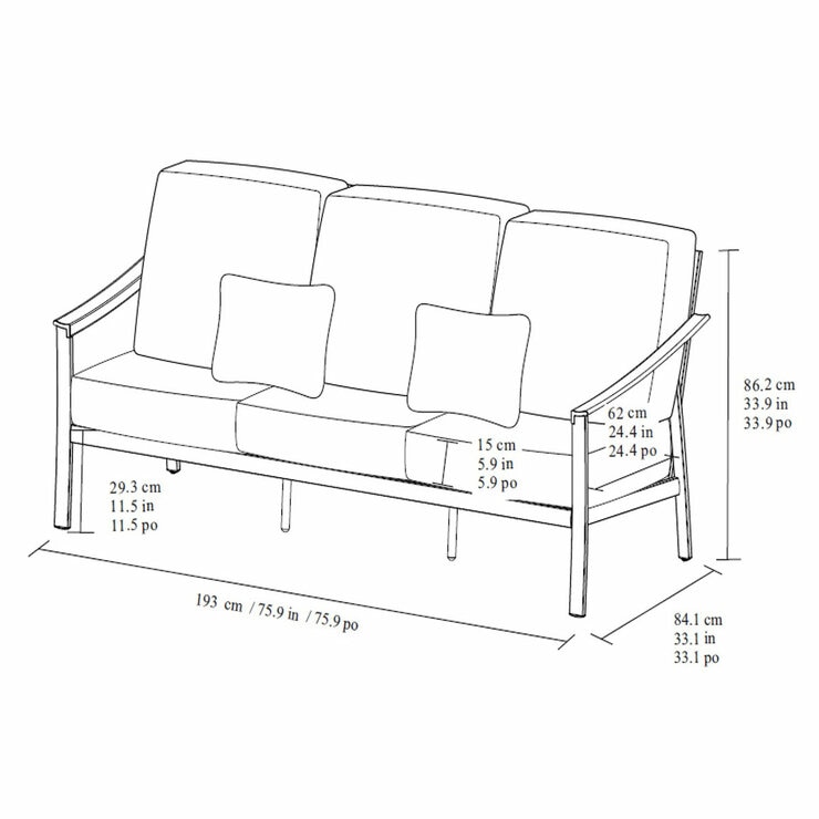 Agio Stinsley 4 Piece Seating Set