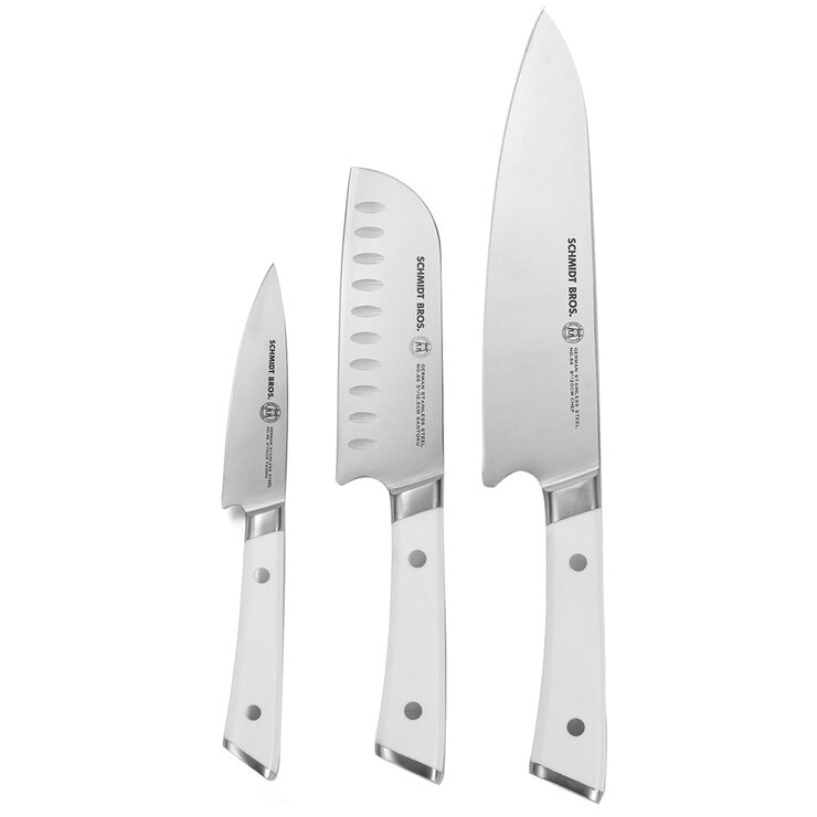 Schmidt Brothers Knives and Shears 5 Piece Set White Schmidt Brothers Knives and Shears 5 Piece Set White