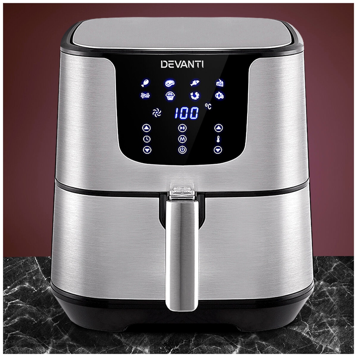 Devanti 7L Digital Air Fryer, Silver