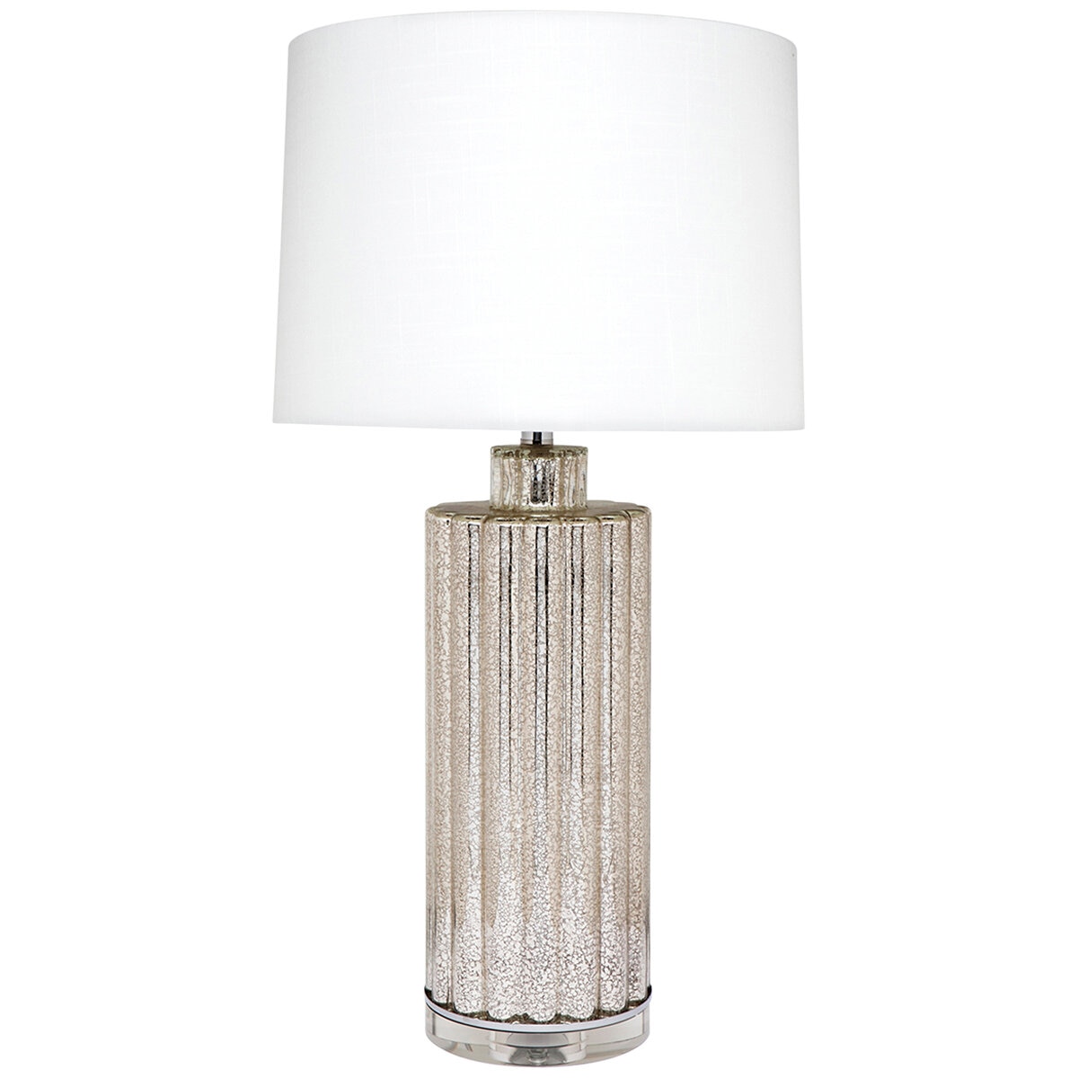 Cafe Lighting and Living Allure Table Lamp, Silver/