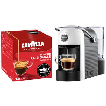 Lavazza A Modo Passionale 108 Pack Capsules with Jolie White Coffee Machine