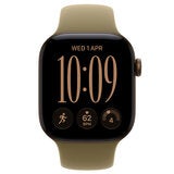 Apple Watch Series 12 GPS 42mm Dark Bronze Aluminium Case with Olive Sport Band - S/M