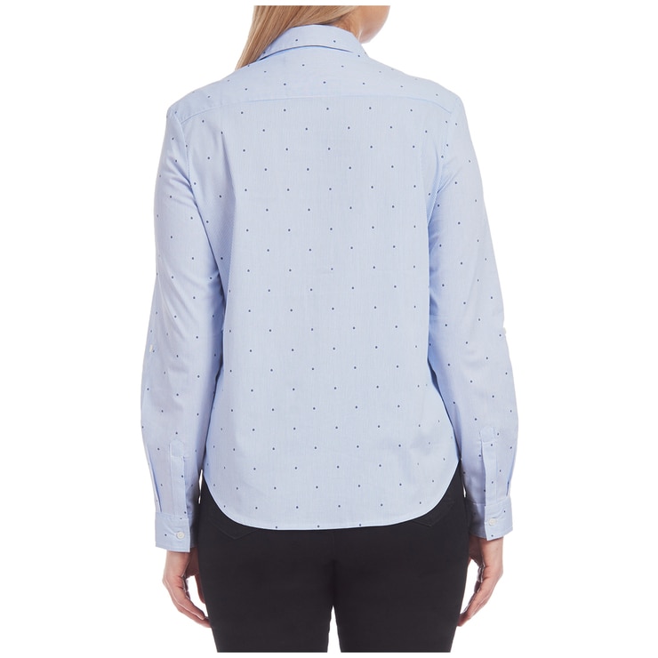 JACHS Girlfriend Cotton Shirt - Blue
