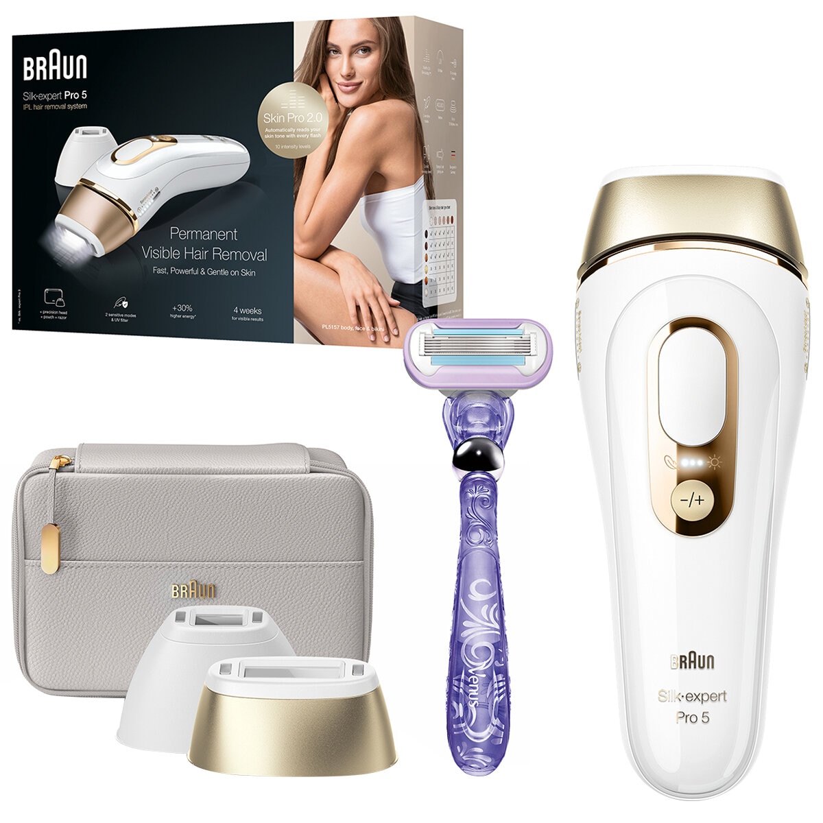 Braun IPL Silk Expert Pro 5 Permanent Visible Hair Removal