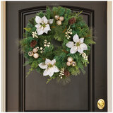 Unlit Decorated Wreath 61cm