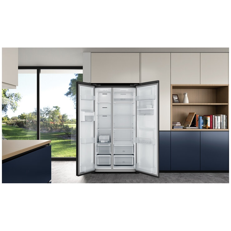 Westinghouse 619L Side by Side Fridge Black WSE6240BB Westinghouse 619L Side by Side Fridge Black WSE6240BB