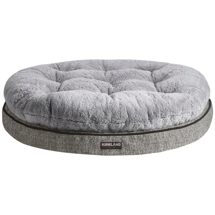 Kirkland Signature Round Pillowtop Othro Dog Bed Black Grey