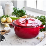 Merton & Storck Enameled Iron Dutch Oven 5L Lava Red