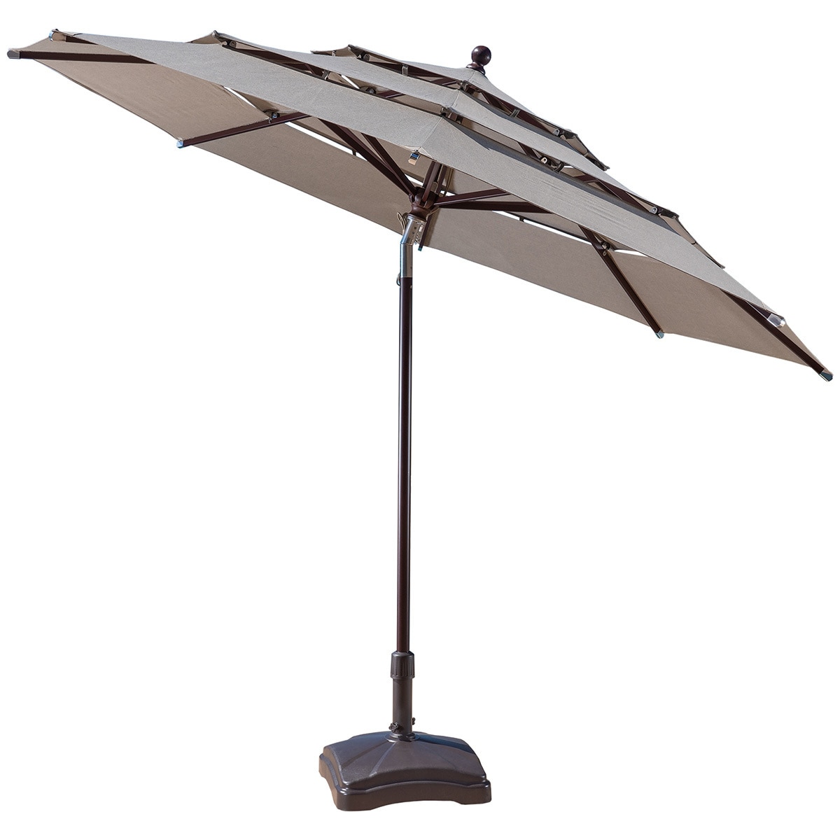 Proshade Aluminium Market Umbrella 3.36M WoodLook