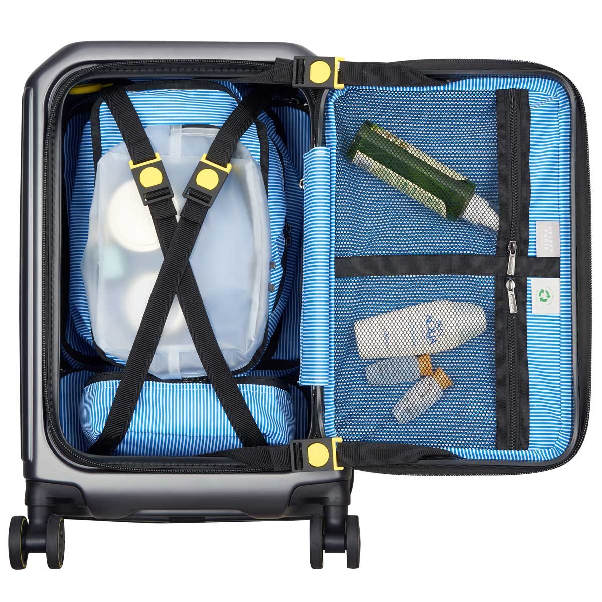 Hybrid Hardside Carry On With Front Lid Opening