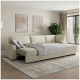 Thomasville 2 Piece Convertible Sectional With Chaise