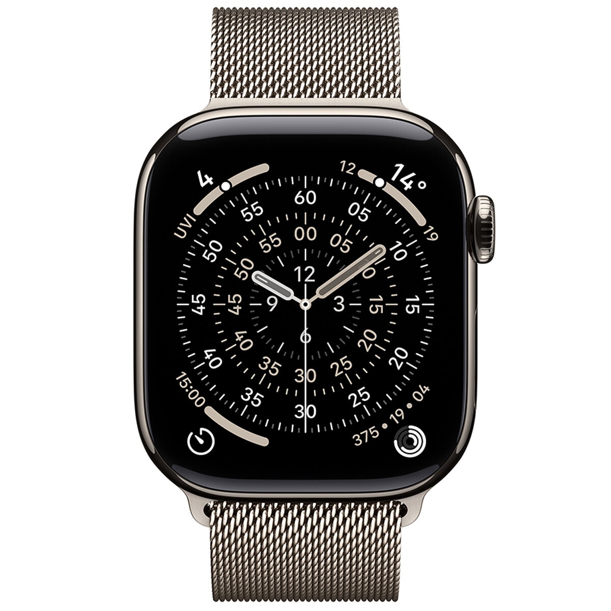 Apple Watch Series 11 GPS + Cellular 46mm Natural Titanium Case with Natural Milanese Loop - M/L