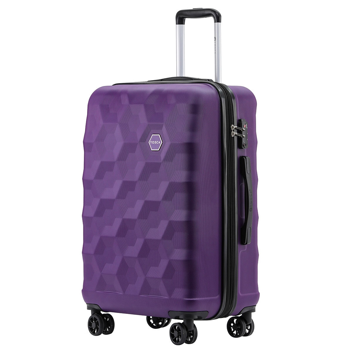 Tosca Bahamas Luggage 3 Piece Set Purple