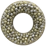 Ornament Wreath With LED Lights Metallic