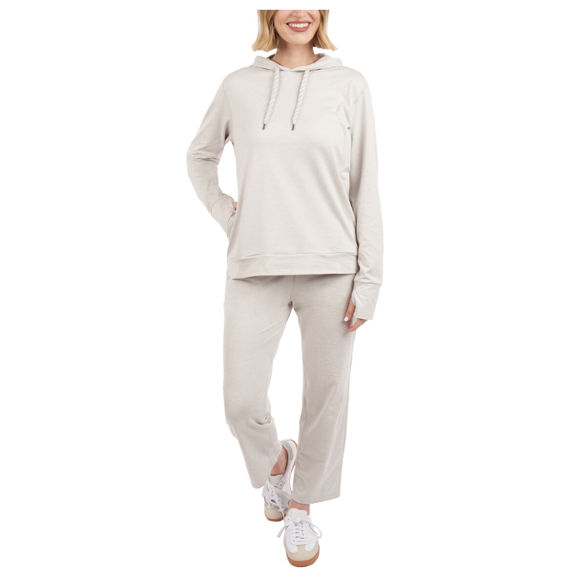 Kirkland Signature Women's Lightweight Pullover Hoodie Cream AU X-Large