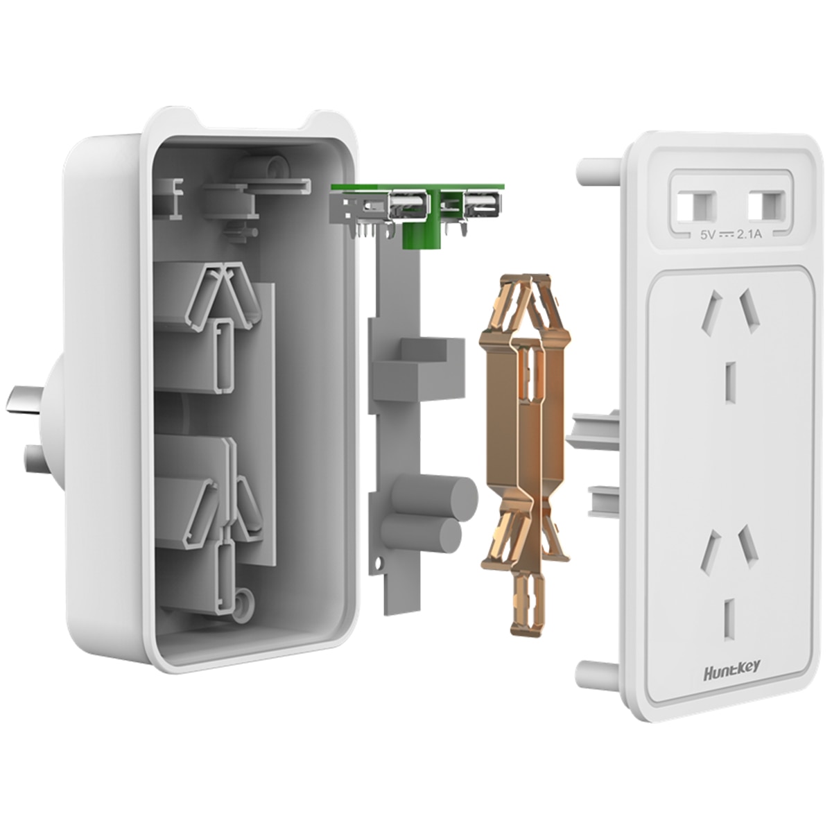Wall Socket Adaptor 2 outlet  - 2 pack