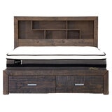 Vivin Sedona 2 Drawer Bookshelf King Bed