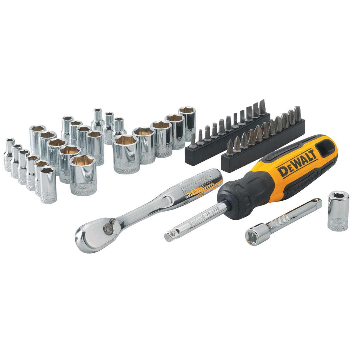 Dewalt 50 Piece Mechanics Tools Socket Set