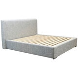 Moran Ora King Bedhead with Encasement and Slats Steel