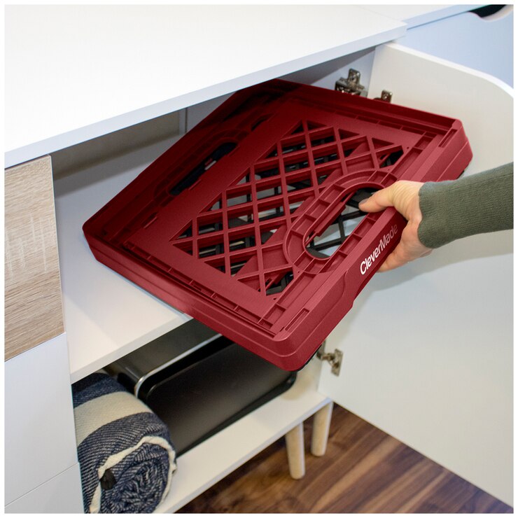 CleverMade Milk Crate Red 25L Costco Australia