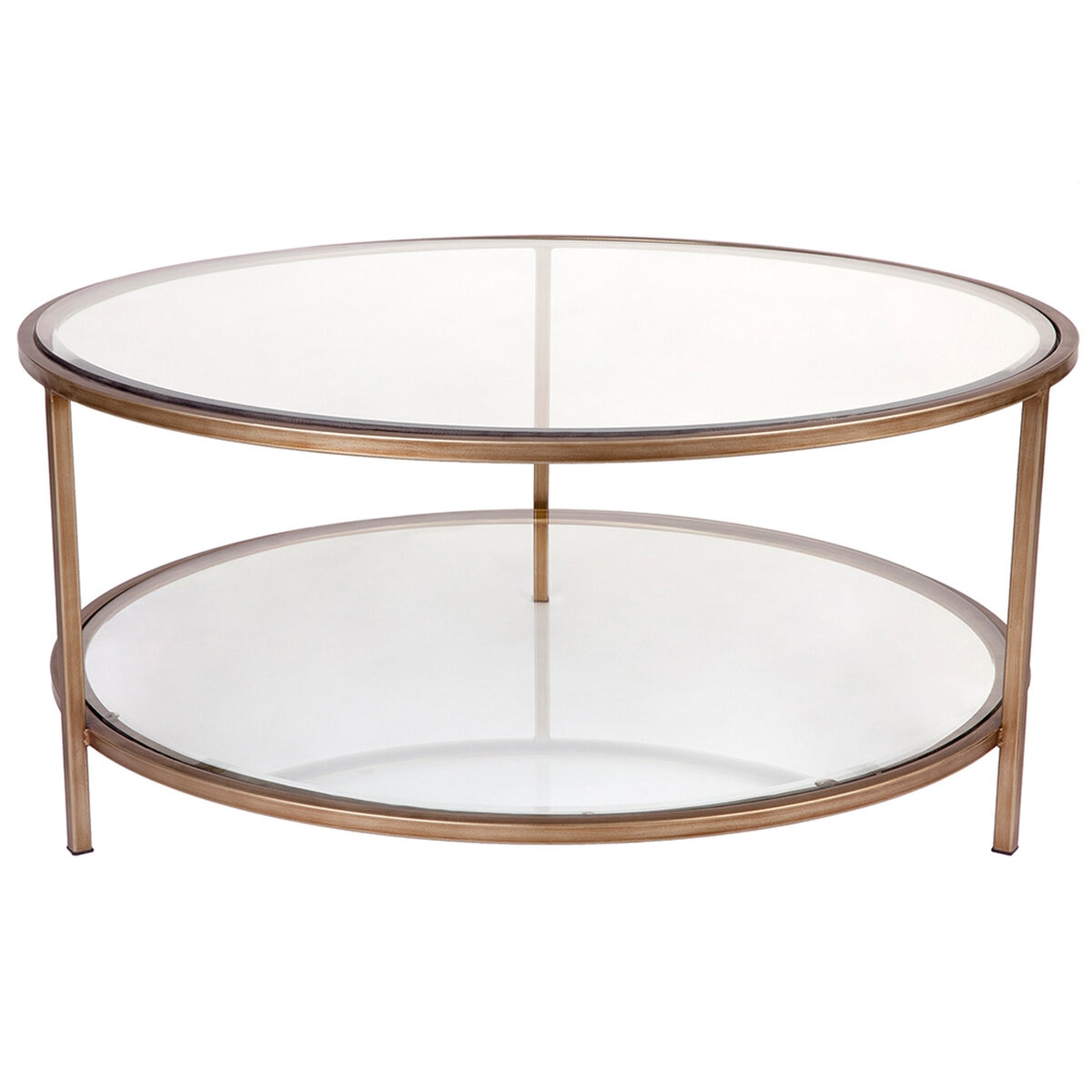 CAFE LIGHTING & LIVING Cocktail Glass Round Coffee Table