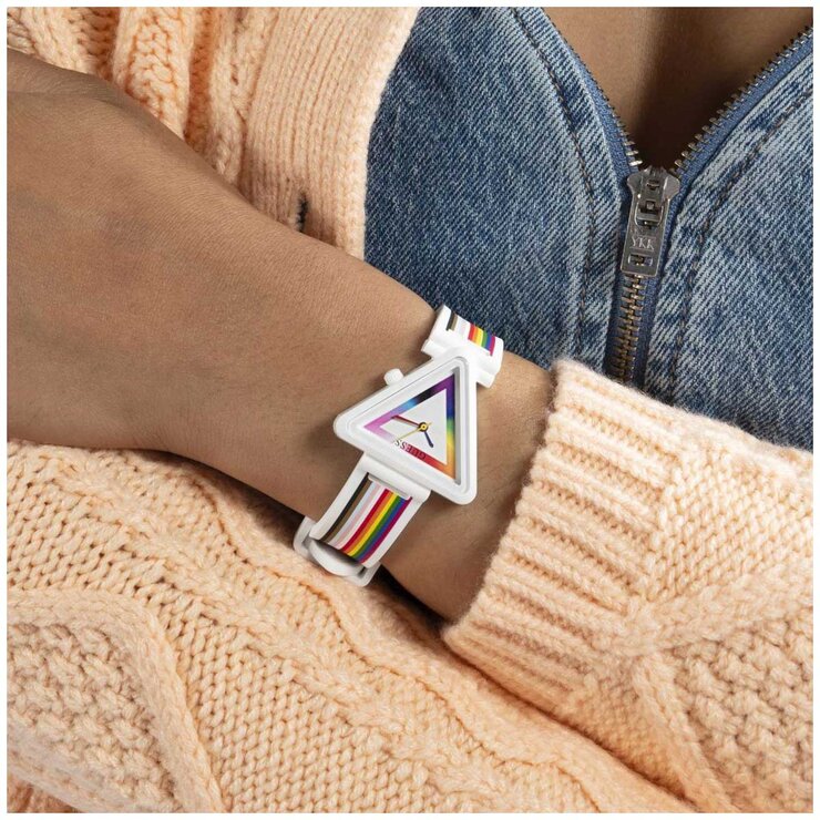 GUESS Fame White Multi Colour Women's Watch GW0679L1