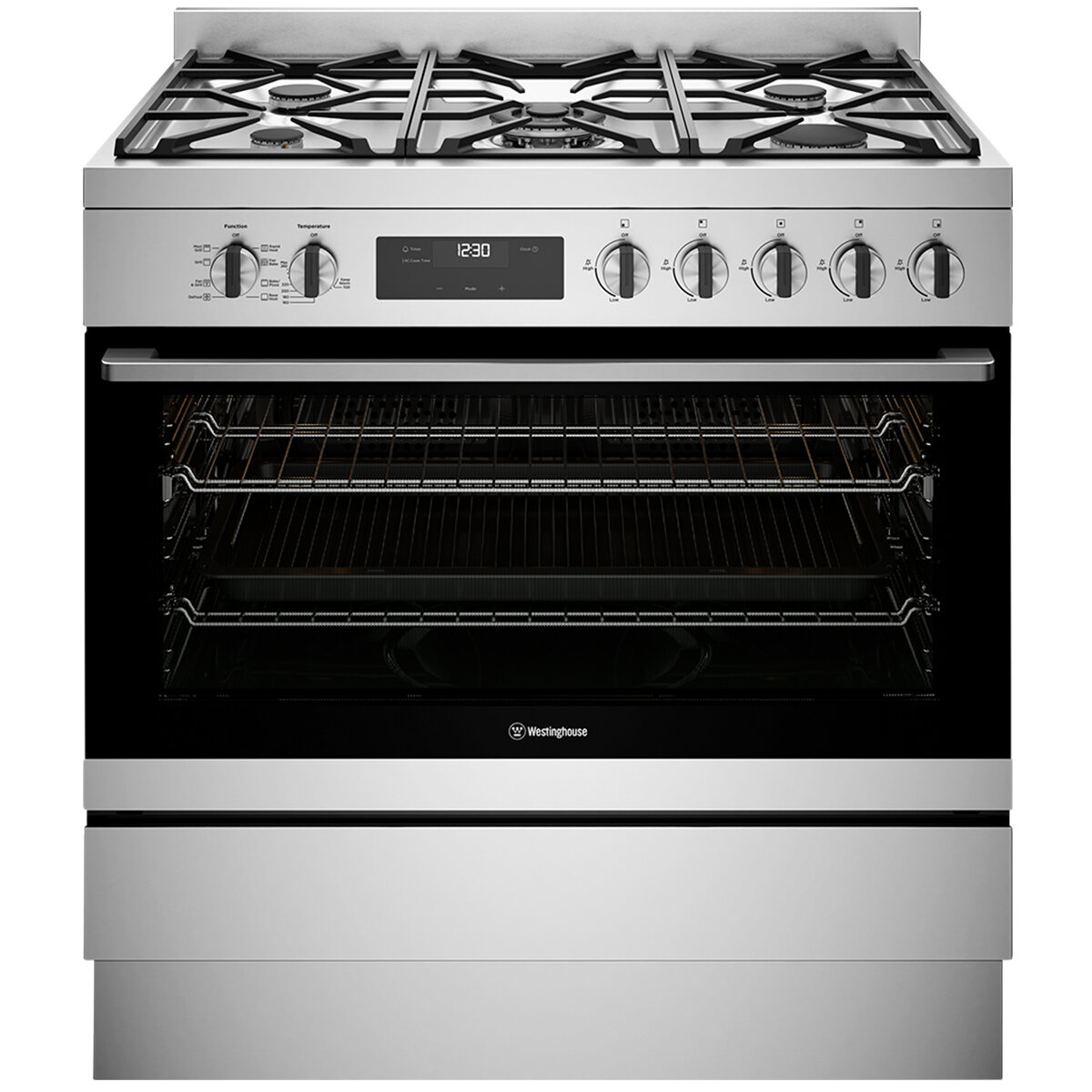 Westinghouse 90cm Freestanding Cooker Dual Fuel WFE9515SD