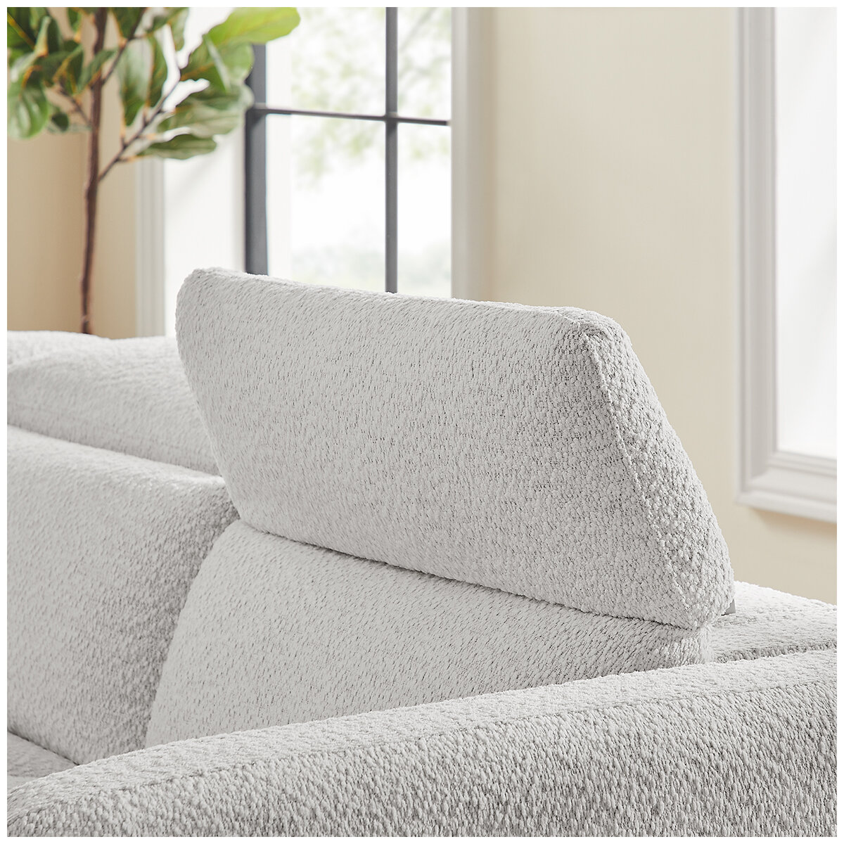 Aiden & Ivy Fabric Power Reclining Sectional With Power Headrests