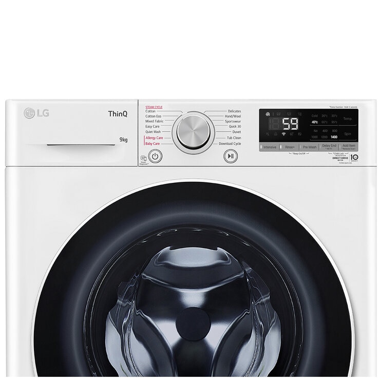 LG 9KG Front Load Washer White WV5-1409W