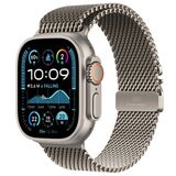 Apple Watch Ultra 2 GPS + Cellular 49mm Natural Titanium Case With Natural Titanium Milanese Loop L